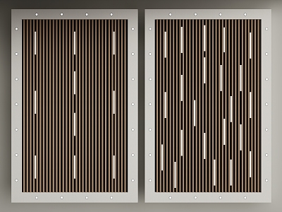 Modern Ceiling Square Ceiling Grille Ceiling 3d model