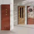 Modern Interior Doors Featuring Various Designs Glass Panels And Decorative Patterns