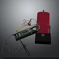 Clamp Meter With Red Storage Case Test Leads And Black Tool Bag Accessories