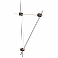 Modern Wall Lamp With Geometric Metal Frame And Glass Light Fixture Design