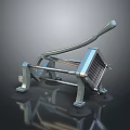 Manual Stainless Steel Kitchen Press Tool With Handle And Grid Plate For Juicing