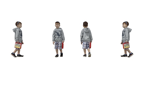 Children Child Characters 3d model