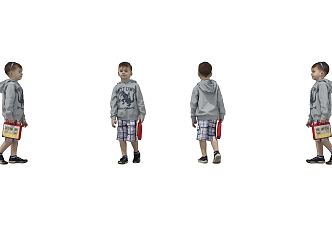 Children Child Characters 3d model