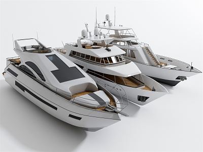 Modern Yacht Speedboat Lifeboat Sightseeing Boat Lifeboat Speedboat Rowing Boat Tour Boat 3d model