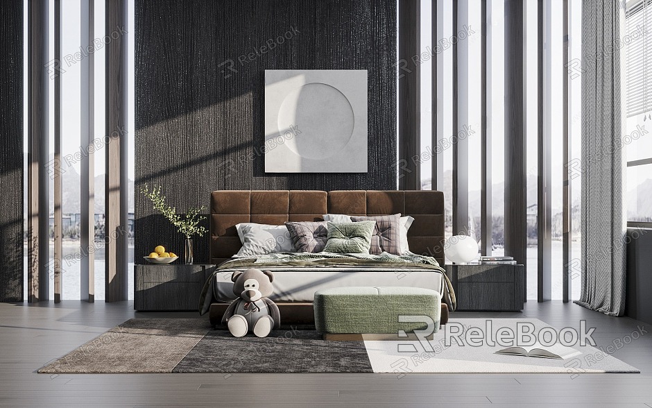 Modern Italian Minotti Bedroom model