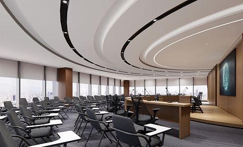 Modern Conference Room Large Conference Room 3d model