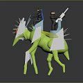 Mech Warrior Mech Soldier Machine Battlearm Mechanical Battlearm Machine Fighter Robot 3d model