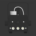 Fogger LED100 Commercial Equipment with LED Light Portable Handle and Control Buttons for Events