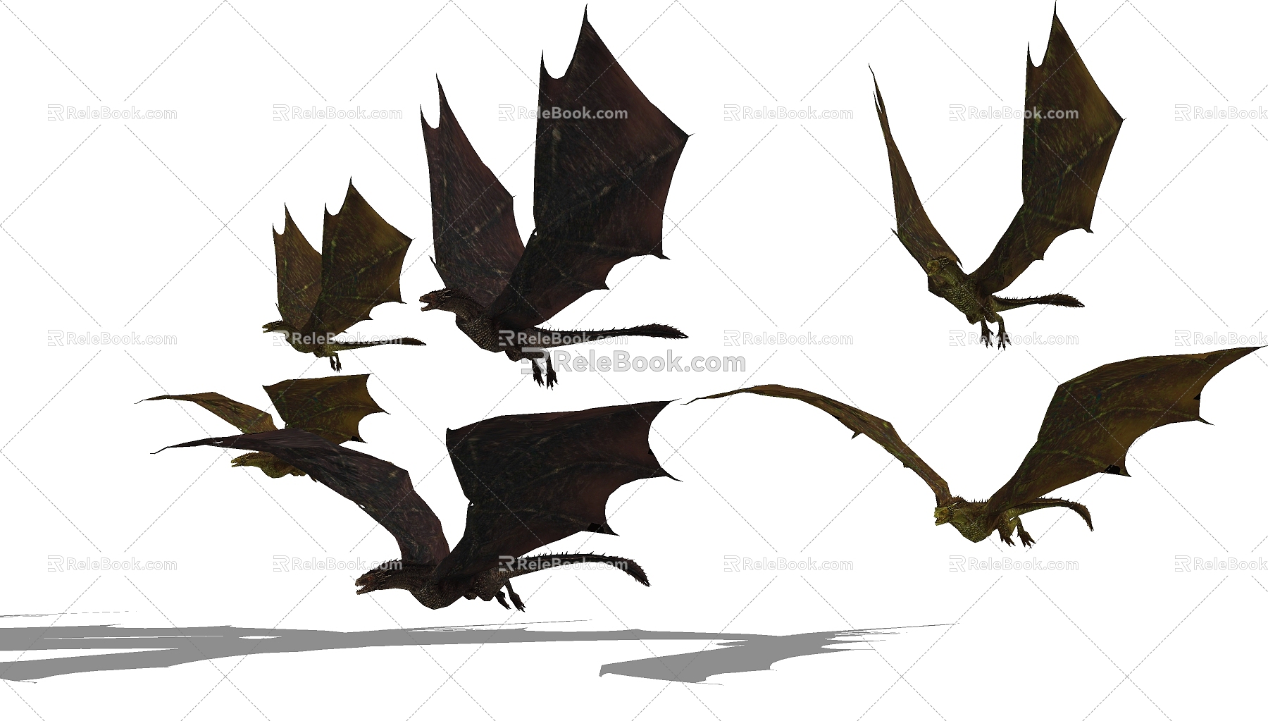 Modern animal flying dragon 3d model