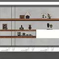 Modern Bookshelf Laminated Bookshelf Modeling Bookshelf 3d model
