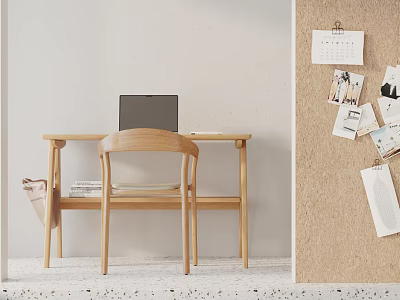 Modern Desk Chair Desk 3d model