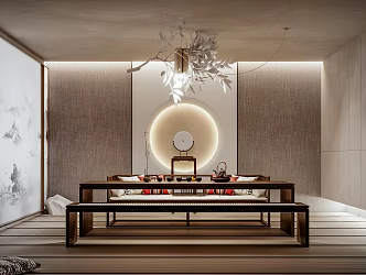 New Chinese Tea Room 3d model