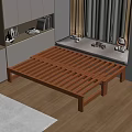 Simple Tatami Bedroom Interior With Wooden Frame Window Sill Decorations And Storage Cabinets