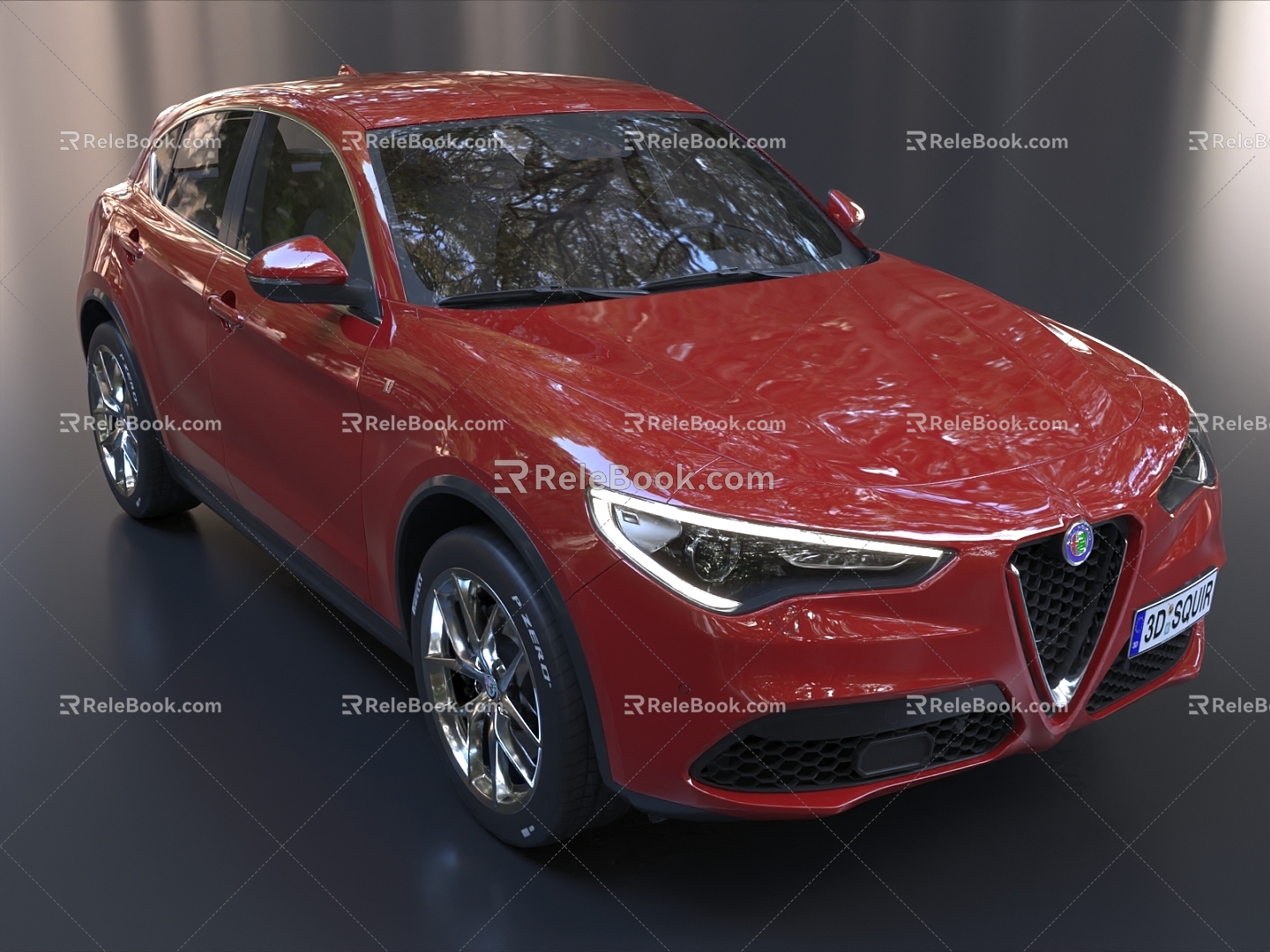 Alfa Romeo coupe Stelvio car 3d model