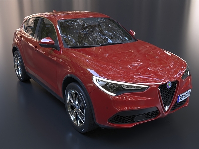 Alfa Romeo coupe Stelvio car 3d model