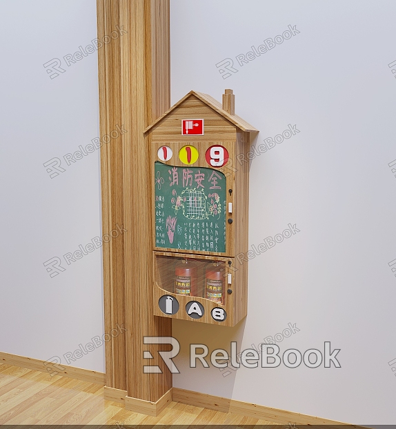 Kindergarten fire box model