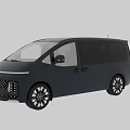 Hyundai Modern Van With Gray Exterior Sleek Design And Side Rear View