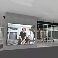 GUYS&SOUL Clothing Store Interior Design With Display Racks And Wooden Table