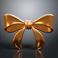 Shiny Golden Metallic Bow Elegant Decorative Accessory For Home Living Items