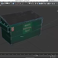 Trash can big trash can outdoor trash can community trash can park trash can low face number low model simple model game sub-era film and television level realism 3d model