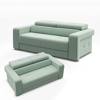 modern double sofa 3d model