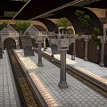 Modern Retro Subway Station Victoria Railway Station European Underground Railway Station Underground Subway Station Old-fashioned Abandoned Subway Station 3d model
