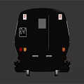 Modern Passenger Train With White Body Red Stripe Multiple Windows Black Door And Reflective Surface