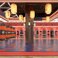Traditional Martial Arts Training Space With Cultural Decor