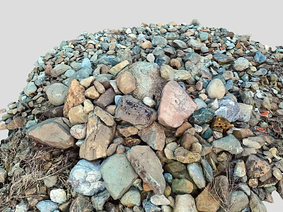 Heap of Various Natural Stones and Wood Pieces for Garden Decoration Materials 3d model Heap of Various Natural Stones and Wood Pieces for Garden Decoration Materials 3d model