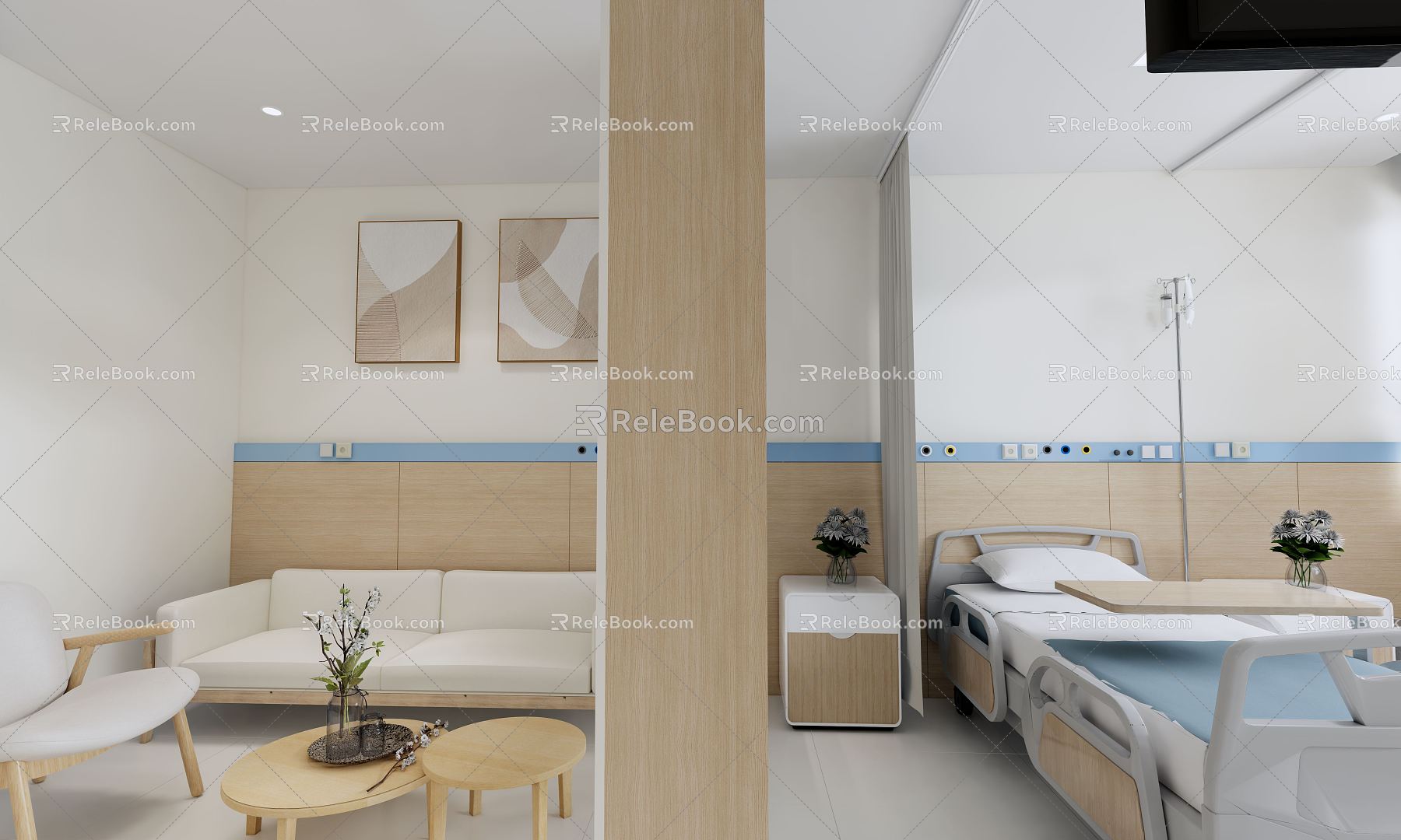 modern ward 3d model