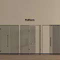 Poliform Modern Bathroom Accessories Transparent Glass Shower Enclosures With Sleek Handles