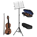 Modern violin combination 3d model
