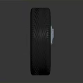 High Performance Car Wheel Component With Black Tire Alloy Rim Green Accents