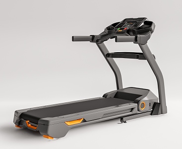 Modern Treadmill Fitness Equipment Sports Equipment 3d model