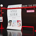 Red Photo Check-in Spot With Style Guide Display Summer Memories And Chow Tai Fook Sign