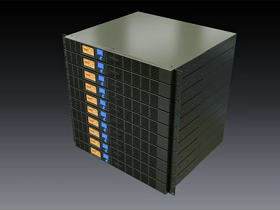 Modern Host Server 3d model