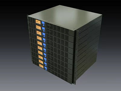 Modern Host Server 3d model Modern Host Server 3d model