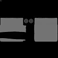 Modern Double Bed Design With Green Beige Headboard Gray Blanket And Nightstand