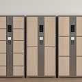 Modern Public Space Locker Storage Cabinet Pier Cabinet 3d model