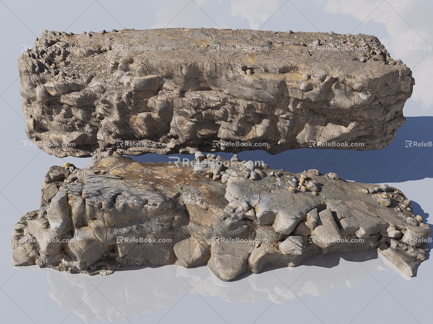 Stone Mountain Seaside Stone Reef Cliff Rock Wall Mine Stone Wall Cliff Rock Strange Stone Sea Stone Canyon Karst 3d model