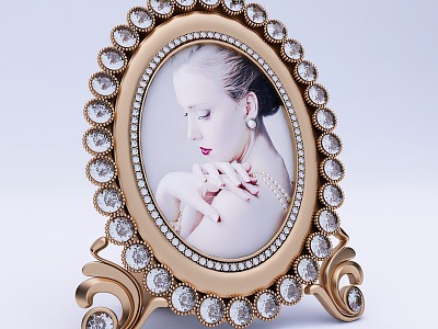 European Photo Frame 3d model