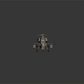 Detailed Military Helicopter With Rotors Weapon Systems And Cockpit Features