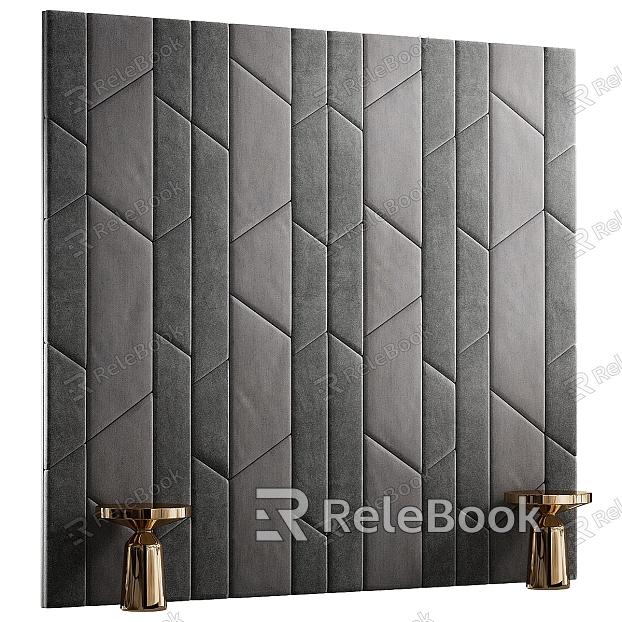 Modern background wall soft bag background wall model