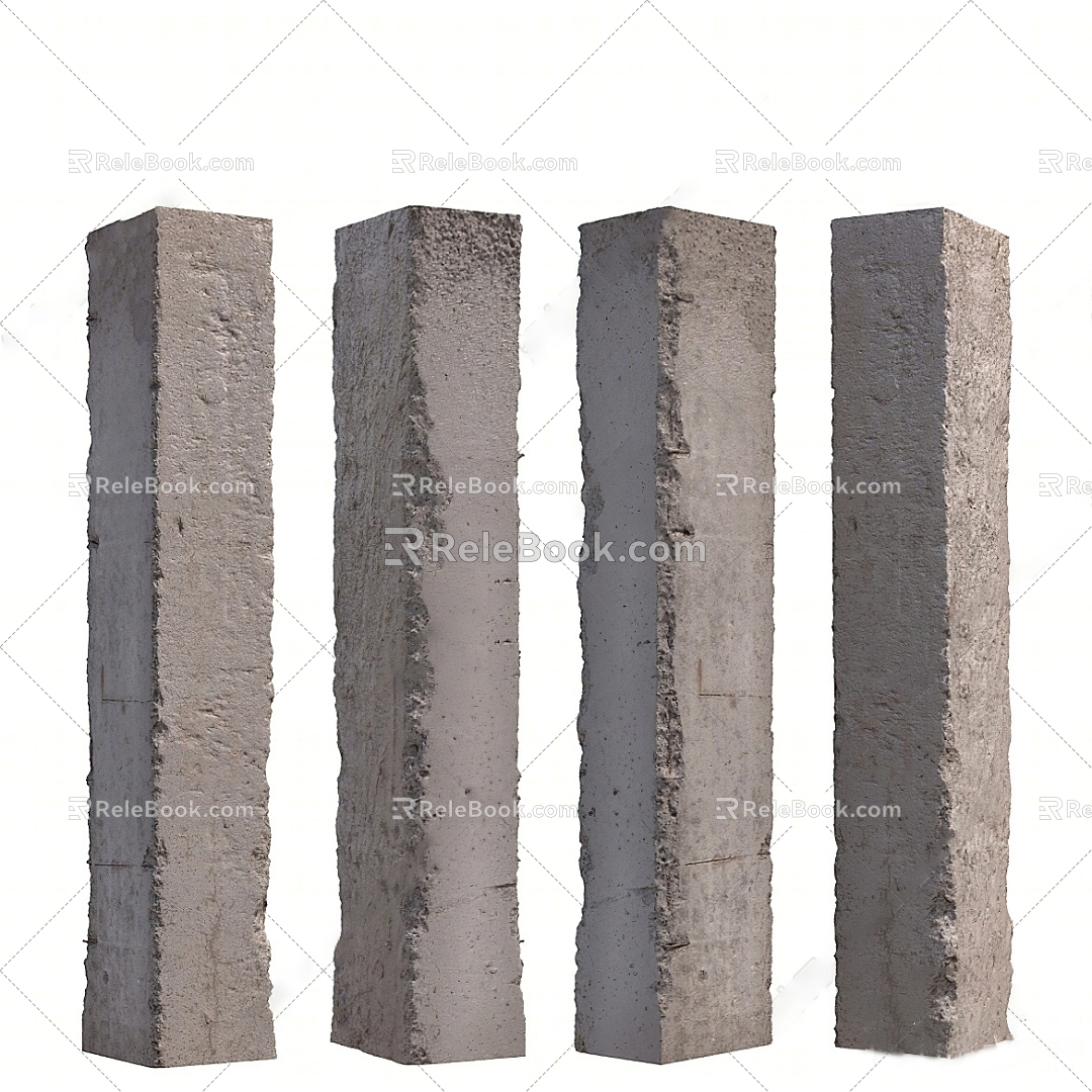 Column Concrete decorative column Original column Post decorative column 3d model