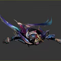 Fantasy Character Design With Mythical Bird Creature Elements And Vibrant Feather Decorations
