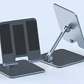 Adjustable Metal Phone And Tablet Stand With Stable Desktop Base And Ergonomic Design 3d model