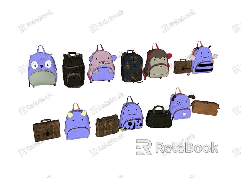 Modern bag children's backpack model