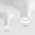 Modern White Ceiling Mounted Downlights And Spotlights Lighting Fixtures For Interior Design