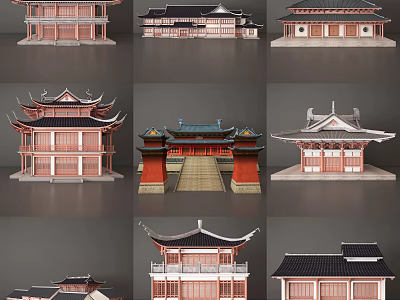 Chinese ancient building 3d model