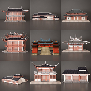 Chinese ancient building 3d model